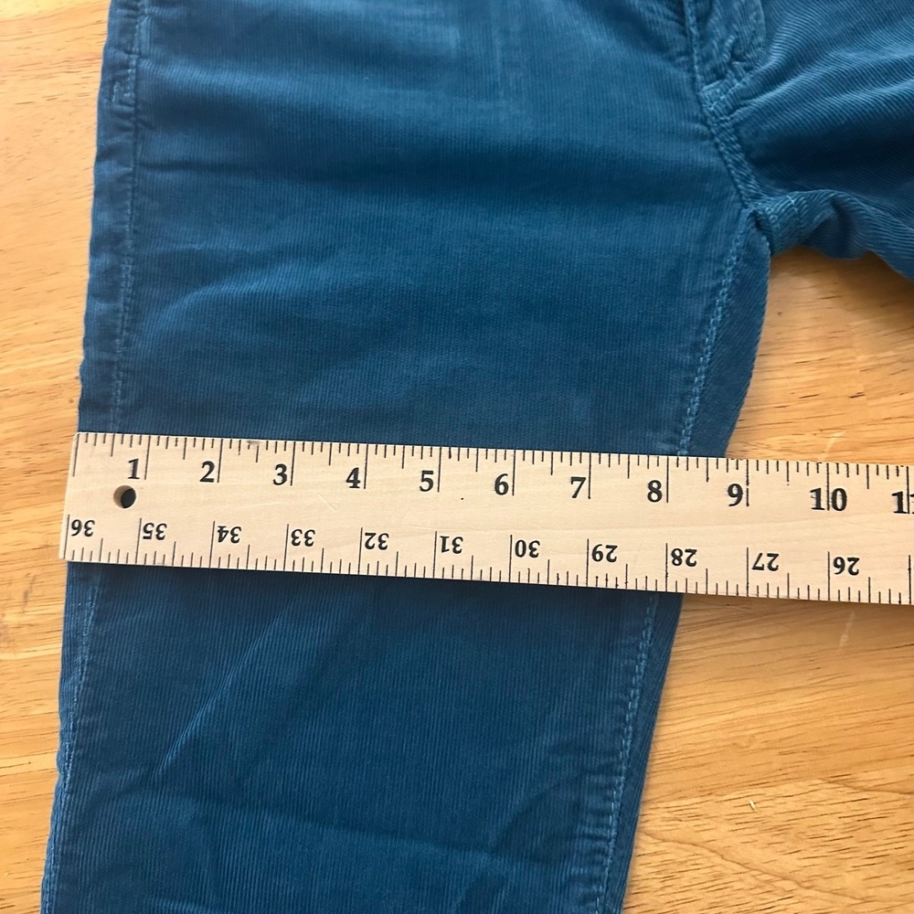 AG Adriano Goldschmied the Angel Corduroy Bootcut Pants Teal Women Size 26R - Picture 9 of 12